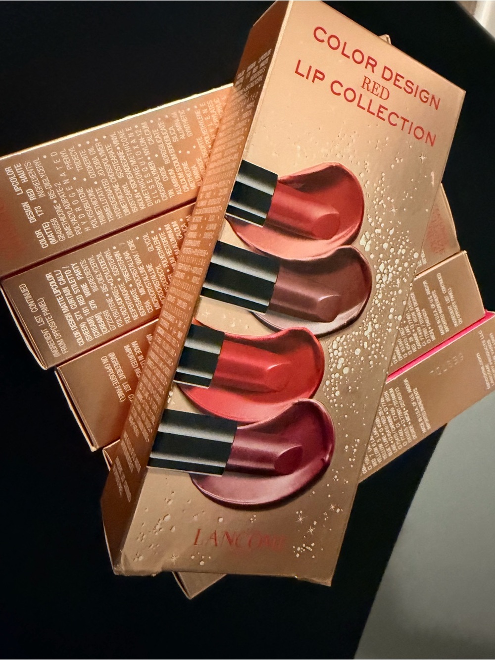 Lancôme Full Size Red Color Design Lipstick Set